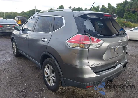 2016 Nissan Rogue Sv из США, поврежденный, VIN KNMAT2MT3GP593012